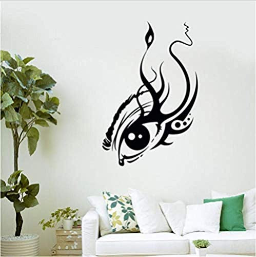 Wandaufkleber Augen Make-Up Wandtattoo Kids Art Abnehmbares Diy Wandbild Für Wohnzimmer Tv Hintergrunddekoration 57X38Cm