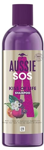 Aussie Shampoo SOS Kiss Of Life Hair Repair Treatment Veganes Shampoo für trockenes, geschädigtes Haar Repair Treatment mit einer Mischung aus australischen Superfoods, 290 ml
