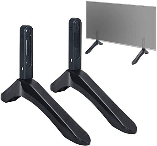 Drsn Universal TV Ständer für die meisten 23-37 Zoll LED LCD Fernseher Tisch Standfuß, die EIN Montageloch an der Unterseite zwischen 20-55 mm, bis zu 40kg
