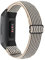 YONWORTH Verstellbares elastisches Nylon-Uhrenarmband kompatibel mit Fitbit Charge 4/Charge 3/SE Bänder, Stretch, Schlaufenband, weiches Ersatzarmband für Damen und Herren (Beige gestreift)