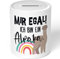 JUNIWORDS Spardose Sparbüchse, Mir egal! Ich Bin EIN Alpaka
