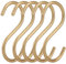 20Pcs Gold S Hooks,4.3inch Aluminum Alloy S Shaped Universal Hooks,Heavy Duty S Hanger Hooks,Utility S Hooks for Bathroom,Cloakroom,Kitchen Pots Pans Cups