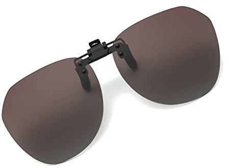 Long Keeper Sonnenbrillen Aufsatz Brille - Polarisierte Sonnenbrille Clip für Brillenträger Damen Herren, Clip On Sonnenbrille Randlos Polarisiert UV400