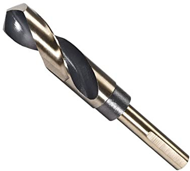 CoCud Spiralbohrer mit reduziertem Schaft, 22 mm Schneide, Titan und Nitrid beschichteter Hochgeschwindigkeitsstahl 4341 – (Anwendungen: für Edelstahl-Bohrmaschine)