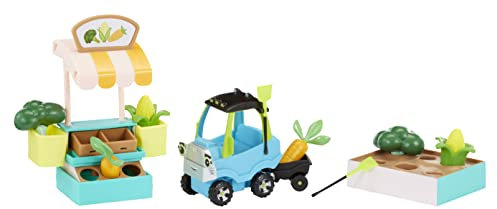 Little Tikes Let's Go Cozy Coupe Bauernmarkt Spielset mit Schiebe- und Spielfahrzeug für Tisch- oder Bodenautospaß - für Kleinkinder, Jungen, Mädchen ab 3 Jahren