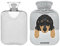 Dackel-Wärmflasche, 1 l, Winter-Wärmflasche, Warmwasserflasche, weicher Plüschbezug, Handfüße, Wärmer für Kinder, Männer, Frauen