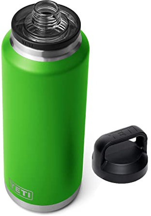 Yeti Rambler 46 oz Bottle, Vacuum Insulated, Stainless Steel with Chug Cap, Canopy Green