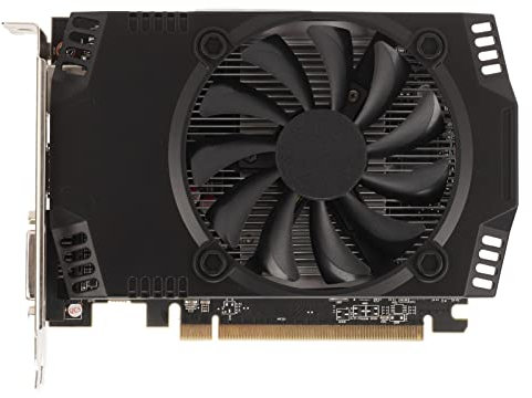 RX550 Gaming Grafikkarte, 4 GB GDDR5 128 Bit Einzellüfter PC Grafikkarte mit 512 Cuda Kernen, Unterstützt Bis zu 7680 X 4320, Keine Rauschstörungen für Computerzubehör
