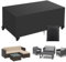 Funda Para Muebles de JardíN, Fundas Protectora Para Conjuntos de Muebles, Anti Viento Anti Uv Para Mesas Sillas Sofás Exterior, Funda Mesa Jardin Cuadrada (Negro, 180*120*75cm 600D)