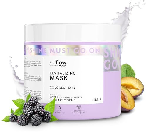 So!Flow Farbstrahlungs-Maske mit Beerenauszügen & Jojoba - Steigern Sie die Vitalität und den Glanz Ihrer Haare mit einer reichen Mischung aus natürlichen Ölen und Proteinen für coloriertes Haar.