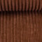 Polsterstoff Möbelstoff Cord-Samt Taschenstoff WANJA | grob gerippt | Abriebfestigkeit >90.000 Zyklen | 17 Farben (Terracotta)