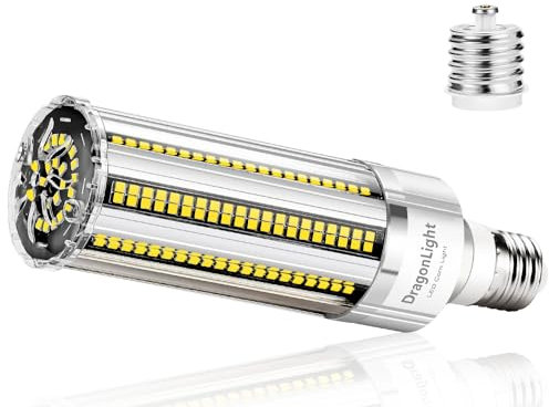 DragonLight Newest 50W Corn LED Light Bulb Fanless(400 Watt Equivalent) - E27/E40 Large Mogul Base LED Lamp - 6000K Daylight 6,000LM Good for Enclosed Fixtures