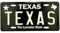 Mad Mags Texas Kennzeichenmagnet, Mini-Magnetnachbildung, Dekoration für Kühlschrank oder Büro, 4,4 x 8,9 cm