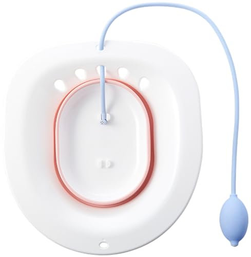 FOMIYES Sitzbad Für Hämorrhoiden Und Wochenbettpflege Sitzbäderewanne Für Toilettensitz Mit Überlaufschutz Aus Hochwertigem Material Einfach Zu Reinigen Und Langlebig