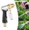 2025 New Heavy Duty Metal Hose Pipe Spray Gun, Adjustable 4 Patterns Sprayer for Hose, Leak-Proof Hose Gun, Garden Hose Nozzle for Watering, Cleaning Driveway, Washing Cars, Compatible with UK Hoses