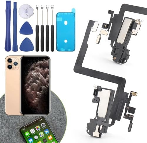 YHXMARSCAN Earpiece Speaker Replacement for iPhone 11 Pro Ear Speaker Flex Cable Replacement for iPhone 11 Pro with Tool