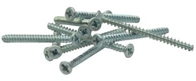 O4L Gerätschrauben für Unterputz Schalterdosen, Senkkopf, Kreuz 3,2x40mm 50 Stück