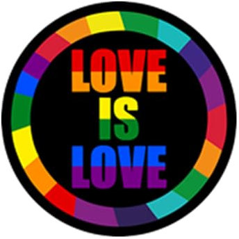 Love is Love Iron on Transfer for Fabric LGBTQ Gay Pride Month Human