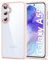 HOOMIL Cover per Samsung Galaxy A55 5G, Custodia Anti-Ingiallimento, Antiurto e Anti-Graffi, Retro Rigida Trasparente - Rosa Chiaro