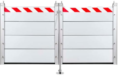 Paratia Antiallagamento, Paratia Antiallagamento Per Porta Blindata, Barriera Antiallagamento Porta Ingresso, Guarnizione Porta Garage Barriera Antiallagamento Riutilizzabile HXQSL(200x80cm)