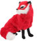JOINPAYA Lifelike Fox Plüschtier Handgefertigtes Deko Modell für Zuhause Niedliches Tier für oder Fotorequisit