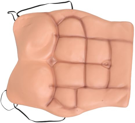 Parliky Accessoire Cosplay Muscle Réaliste et Confortable Costume Faux Muscles Détaillé pour Hommes pour Fêtes Cosplay et Performances