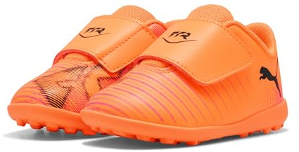 Puma Unisex Baby Future 8 Play V Tt Inf Soccer Shoe, Heat Fire Black Ravish Orange Pink, 8.5 UK Child