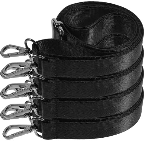 Beinschlaufen für Pferdedecken aus Nylon 4 Stück Verstellbare Elastische | Schwarz, Robust für Täglichen Einsatz, Sichere Befestigung für Pferd und Decke, Deckengurt Elastisch Pferd