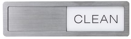 Spülmaschine Sauber Dreckig Schild Magnetisch, 17.8x5cm Gebürstetes Silber Magnetschilder für Geschirrspüler, Dishwasher Cleaner Indikator, Küchenzubehör für Spülmaschine, Büro Lustig Geschenk 1pc