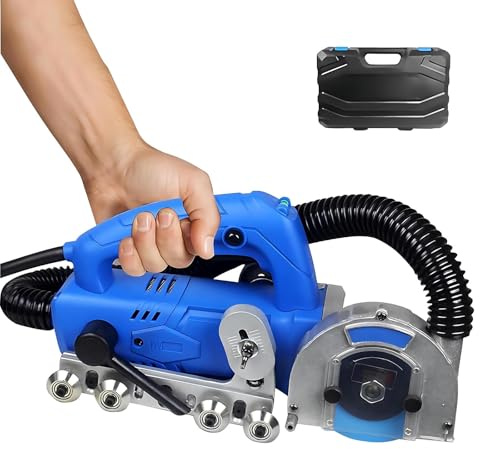 Outil électrique Retrait Joint Carrelage 9000rpm, Machine Nettoyage Joint Avec Collecte Poussière Et Réglage Profondeur Pour Rénovation Sol Mur Cuisine Salle De Bain 220v