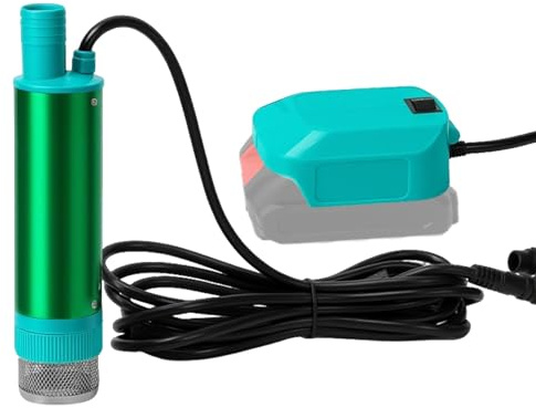 Wasserpumpe für Makita 18V Akku,60 L/min,Absaugpumpe,2-in-1 Tauchpumpe Schmutzwasserpumpe Saugpumpe Absaugpumpe Flachwasserpumpe,tragbare Tauchpumpe für Pools, Teiche, Gärten, Camping (kein Akku)