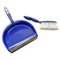 AB Tools Blue Dust Pan and Brush set Dustpan Dust Sweeper Soft Nylon Bristles Sil173