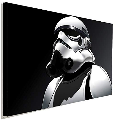 AK ART Star Wars Stormtrooper S/W Leinwandbild Kunstdruck Wandbild Wanddeko XXl (120 x 80 cm)