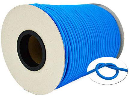 Roban Fashion Blau Expanderseil 6mm 50meter Spanngummi Planenseil Gummiseil Gummischnur Gummileine Spannseil Seil Plane (6mm,50m)