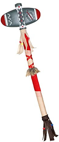 Indianer Axt für Karneval Fasching Halloween Kostümaccessoire Mottoparty, (Indianer Axt – c)