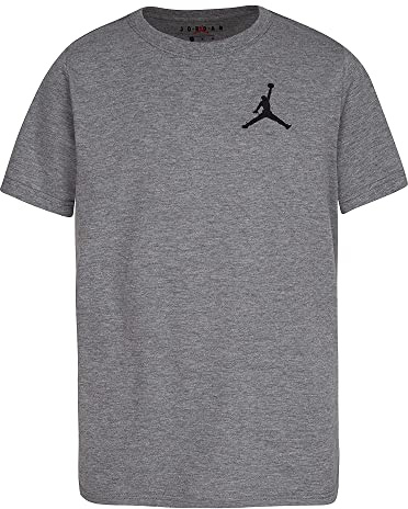 Jordan Jumpman Air Besticktes T-Shirt für Jungen (große Kinder), Carbon Heather, S