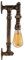 LEDSone Vintage-Wasserrohr-Wandlampe, Scone, Steampunk, industrielles Eisen, Rost, Retro, Heimbar, Beleuchtungskörper (gebürstetes Kupfer) [Energieklasse G]