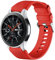 Mastten Bracelet en Silicone 22mm Compatible avec Samsung Galaxy Watch 46 mm/Galaxy Watch 3 45 mm/Gear S3 Frontier/pour Huawei GT2, Bracelet de Sport en Silicone Souple pour Hommes Femmes, Rouge