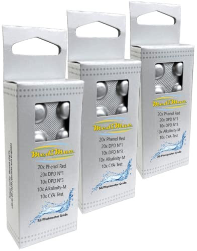 Refill Pack für PoolLAB - auch geeignet für andere Handphotometer - original PoolLAB Reagenzien - Tablettenanzahl (210)