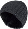 HEAT HOLDERS - Herren Thermisch Vlies Gefüttert Gerippt Gestrickte Wintermütze/Hut in 4 Farben 3.4 Tog Einheitsgröße (Einheitsgröße, Grau)