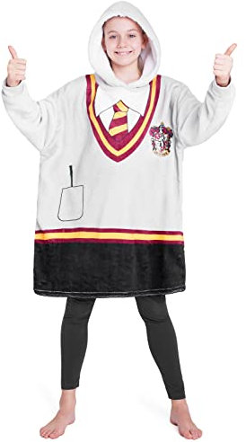 Harry Potter Pullover Mädchen Kuschel Hoodie Kinder Teenager (Grau)