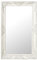 Homiuse Wandspiegel im Barock-Stil 50x80 cm Weiß - Vintage Fensterspiegel Shabby Chic Möbel - Antik Badezimmerspiegel für Flur und Wand Deko