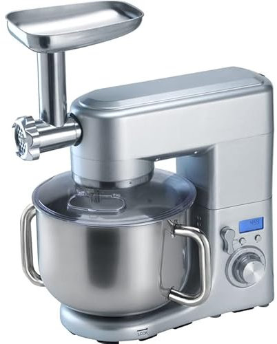 Stalwart DA-SM2088G Professional Countertop Planetary Mixer 10 litres with Meat Grinder Sausage Pasta Maker 1.5kW Stainless Steel