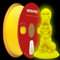 RepRapper Leuchtet PLA Filament 1,75 mm Glow in the Dark Leuchtendes 3D Druck Filament, Maßgenauigkeit +/- 0,03 mm, 1 kg (2,2 Pfund) Pappspule, Leuchtendes PLA für 3D Drucker, Gelb
