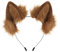 hbbhml Handgemachte Wolf Haarreif Fuchsohren Stirnband Haarnadel niedlich Plüsch Haarschmuck Halloween Kostüm Anime Cosplay Fasching Party
