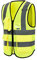 4XL-5XL Hi Vis Viz High Visibility Reflective Safety Vest Workwear Executive Manager Waistcoat Jacket Zip 2 Band Brace Security Mobile Phone 3-D Pocket ID Holder hi vis vest