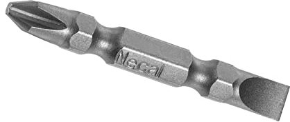 Kozelo Doppel Abgeschlossen Bits - [2 x H1/4 x PH2/SL6] Magnetisch Kreuzschlitz und Geschlitzt Schraubendreher für Pneumatisch oder Leistung Gerät Nutzung S2 Stahl