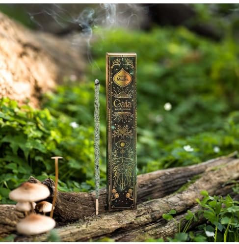 Sagrada Madre, Gaia Masala Räucherstäbchen, handgefertigt, ideal für Meditation und Achtsamkeit, 8 Stäbchen