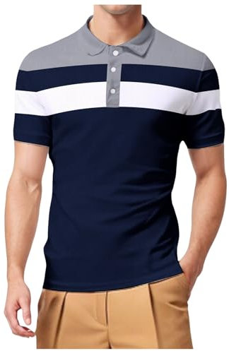 T Shirt Herren Weiss Schwarz Gelbes Blaues Rundhals Poloshirt XXL, Sommer, Kurzarm T Shirt Regular Fit Bedrucken T-Shirts Sport In Vielen Farben Erhältlich Sportswear Gute Sportshirt Poloshirts