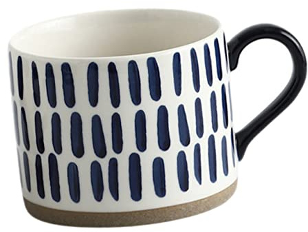 ABOOFAN Hand-Painted Ceramic Mug for Iced Coffee Large Travel Mug Reusable Beverage Cup